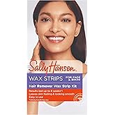 Sally Hansen Wax Kit Wax Strips for Face &amp; Bikini| Vegan, Dermatologist Tested, Long-Lasting Smooth Skin | 20 Count, Pack of 2
