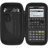 co2CREA Hard Case for Casio fx-9750GIII/fx-9860GIII/fx-7400GIII, Black | Graphing Calculators Compatibility, Portable Storage with Mesh Pocket for Other Accessories