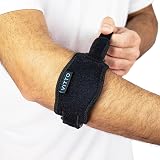 VITTO Elbow Support Tennis Elbow Strap Adjustable One Size Black