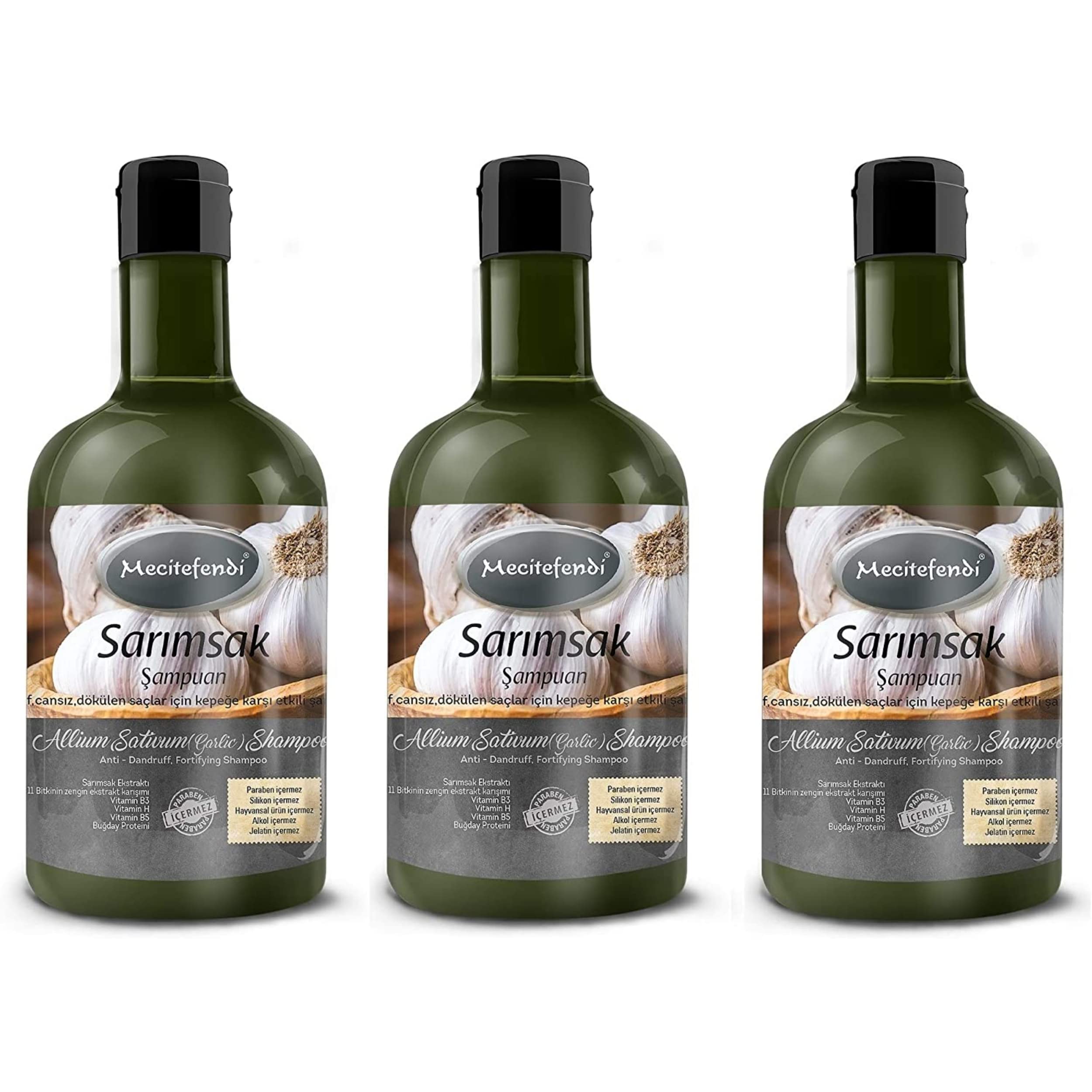 Mecitefendi garlic shampoo, great for hair loss, 400 ml