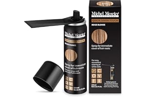 Michel Mercier Hair Root Touch Up Spray with Unique Applicator, Protects Hairline and Scalp Health, Fast and Easy Grey Hair Cover Up Concealer for Women and Men, Instant Gray Coverage (Beige)