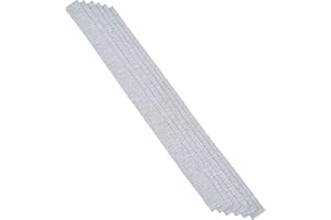 Frautron 120 Grit Replacement Sandpaper for Guitar Fret Leveling Beam, Set of 6PCS Self-Adhesive Sandpaper Strips 16" x 0.87" (400mm x 22mm) for Bass Guitar Fret Leveler Sanding Level File Bar