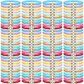 Equsion 100 Pcs Preppy Friendship Bracelets for Women Heishi Surfer Clay Stackable Bead Valentine Boho Y2k Bracelets Gifts