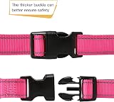 HEELE Reflective Dog Collar Nylon Neoprene Padded XS Rose 20-30cm view 4