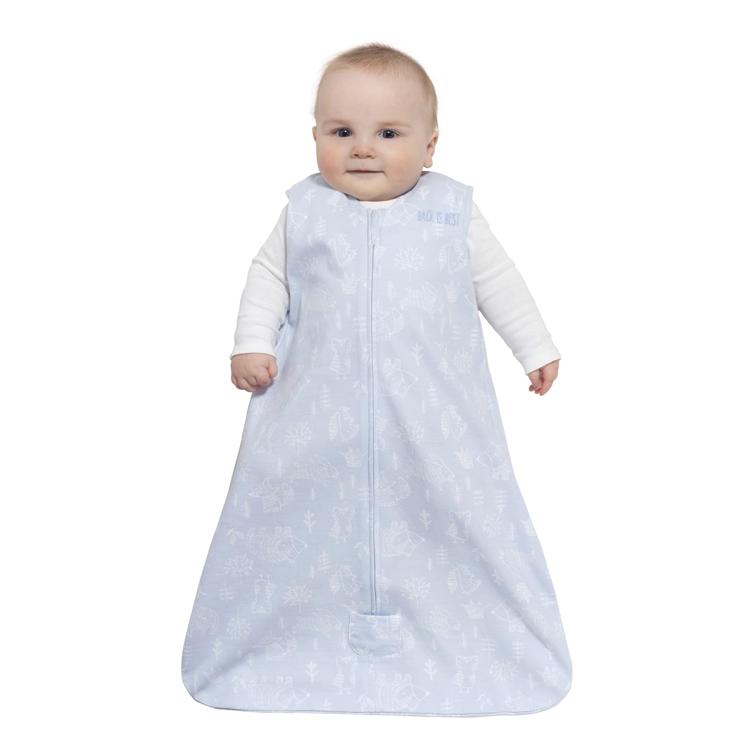 HALO Sleepsack Wearable Blanket Cotton Woodland Etch Blue, Size XLarge: Baby