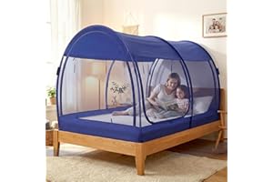 LEEDOR® Bed Tent Dream Tents Bed Canopy Shelter Cabin Indoor Privacy Warm Breathable Pop Up Twin/Full/Queen for Kids and Adult Patent Pending(Mattress Not Included)
