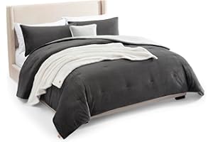 UGG Comforter Set 5 Piece Bed in a Bag with Throw Blanket, Decorative Pillow, Shams, and Reversible Comforter Hypoallergenic Washable Luxury Warm Fluffy Bedding Set, Charcoal Grey, King Size (Remina)
