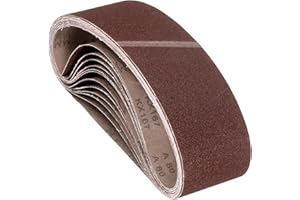 Kozelo 12 Pcs Sanding Belts 4 x 36 Inch 80 Grit Aluminum Oxide Abrasive Sandpaper for Belt Sander Metal Grinding Wood Working