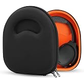 Geekria Shield Headphones Case Compatible with Skullcandy Riff 2, Hesh 3, Hesh Evo, Crusher Evo, Crusher ANC 2, Replacement Hard Shell Travel Carrying Bag with Cable Storage (Black)