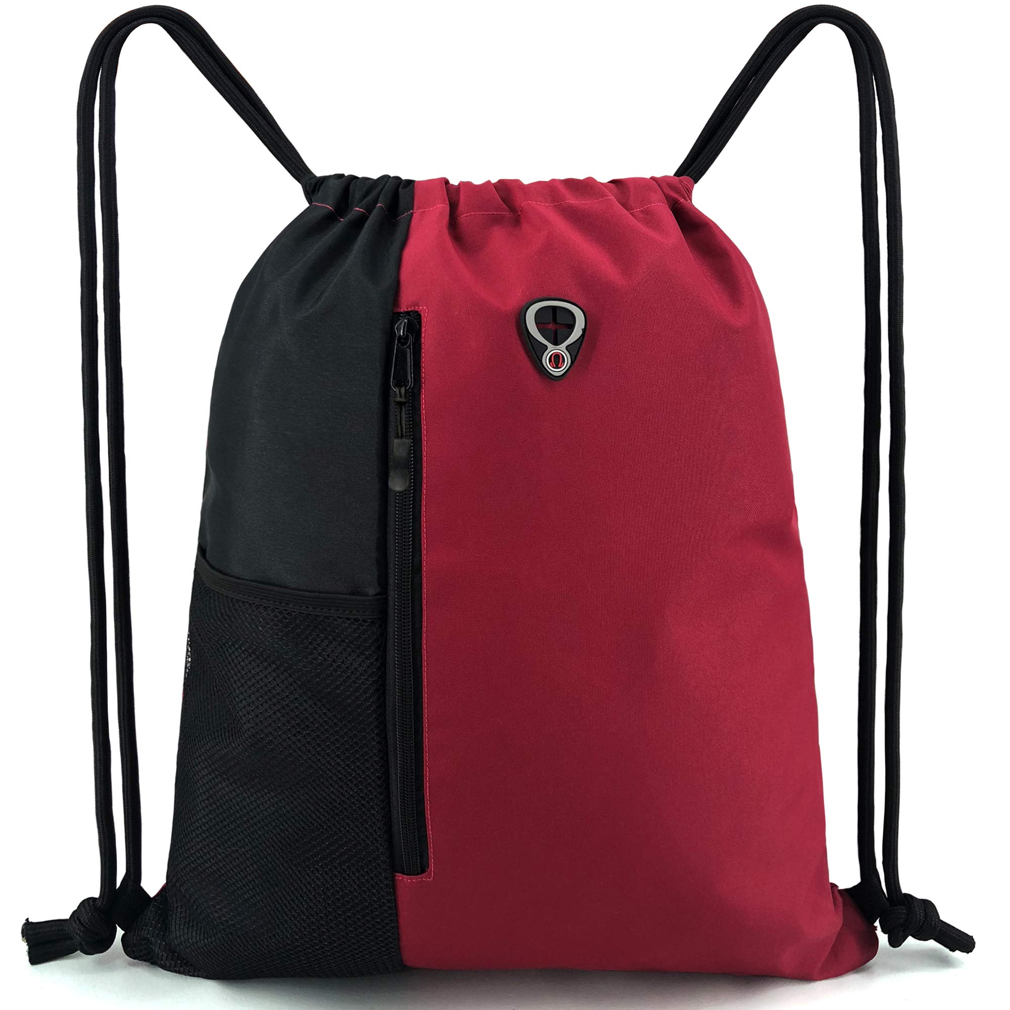 BeeGreenCinch-Sack-Drawstring-Backpack-Bag for Women&Men Athletic Bags With Water Bottle Mesh Pockets