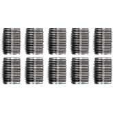 Pipe Decor 1/2&rdquo; x 1&rdquo; Malleable Cast Iron Pipe Close Nipple, Industrial Steel Grey Fits Standard Half Inch Black Threaded Pipes Nipples and Fittings, Build Vintage DIY Furniture, 10 Pack