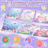 Dikence 3 in 1 Magnetic Puzzle Book for Girls 3-7 Unicorn Princess Mermaid view 4