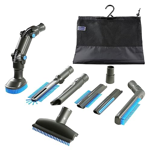 VonHaus 8 Piece Vacuum Cleaner Accessory Set Crevice Upholstery Brush