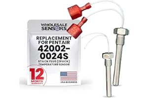 WHOLESALE SENSORS Replacement Pentair 42002-0024S Stack Flue Sensor (2-Pack) 12-Month Warranty & USA Support