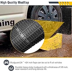 2" Hitch Mounted Mud Flaps, 00108 Heavy Duty Mud
