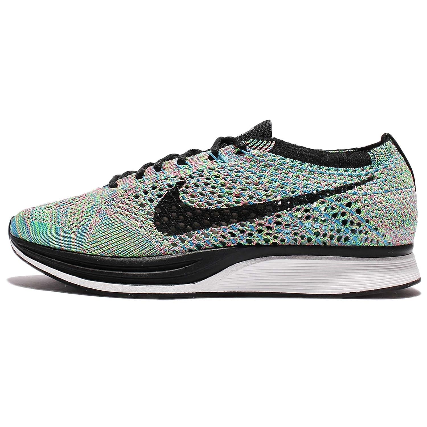 nike flyknit racer green strike/black-blue lagoon