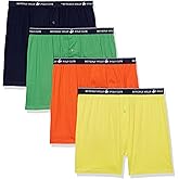 Beverly Hills Polo Club Men's 4 Pack Knit Boxer Shorts