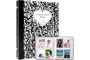 SZHTSWU A5 Binder Kpop Photocard Album with 20Pcs Inner 3 Inch Photo Album Sleeves in Loose Leaf Refillable 6 Rings Stone Pattern Binder Cover Photocard Holder Book for Picture Cards Storage, Black