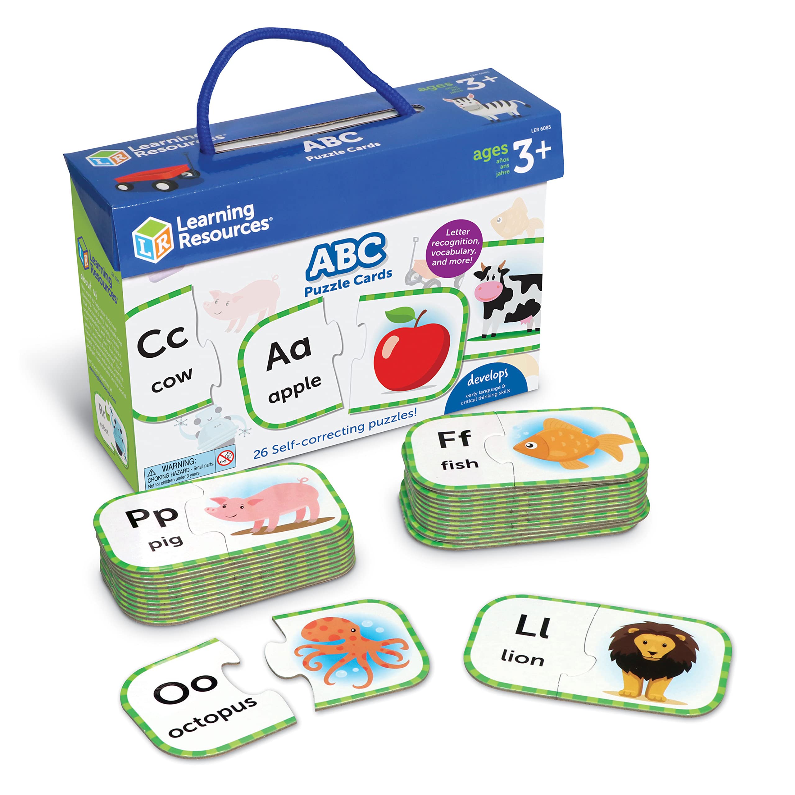 Photo 1 of Learning Resources ABC Puzzle Cards, Kindergarten Readiness, Self Correcting Puzzles, Alphabet Learning Games, Puzzles for Toddlers, Ages 3+