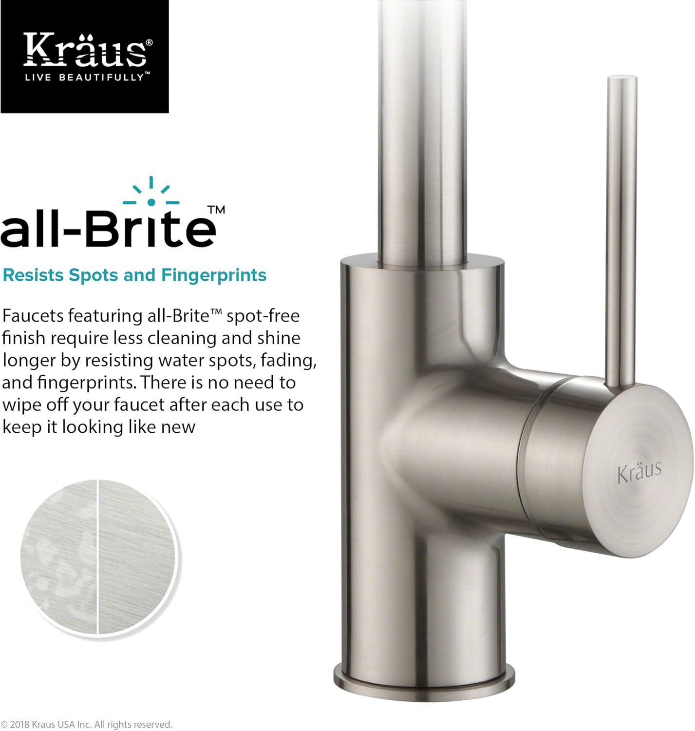 Kraus KPF-2600SFS Oletto Kitchen Faucet, 12.25 inch, Spot Free Stainless Steel - - 
