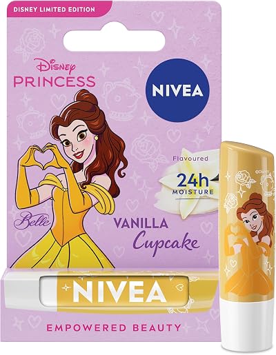 NIVEA Disney Princess Belle Vanilla Cupcake Lip Balm 4.8g Limited Edition