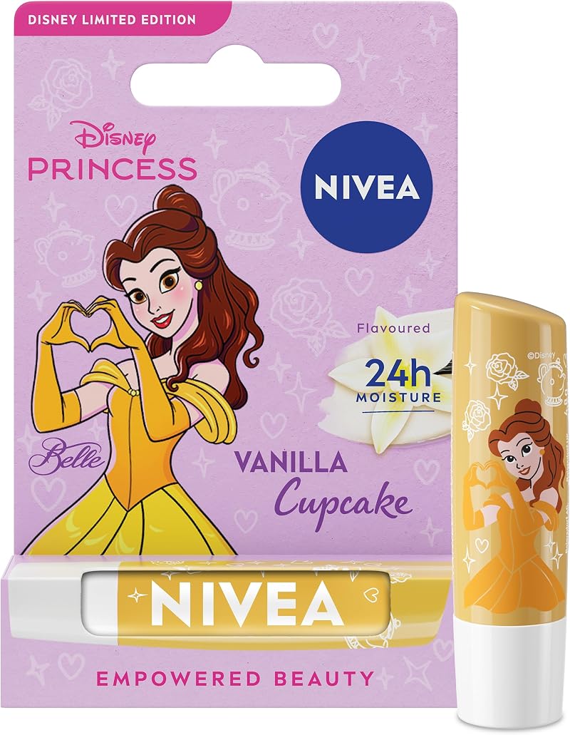 NIVEA Disney Princess Belle Vanilla Cupcake Lip Balm 4.8g Limited Edition