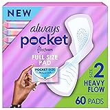 Always Pocket Feminine Pads with FlexFoam, Size