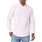 Amazon Essentials Men's Long-Sleeve Regular-Fit Stretch Oxford Shirt (Available in Big & Tall)