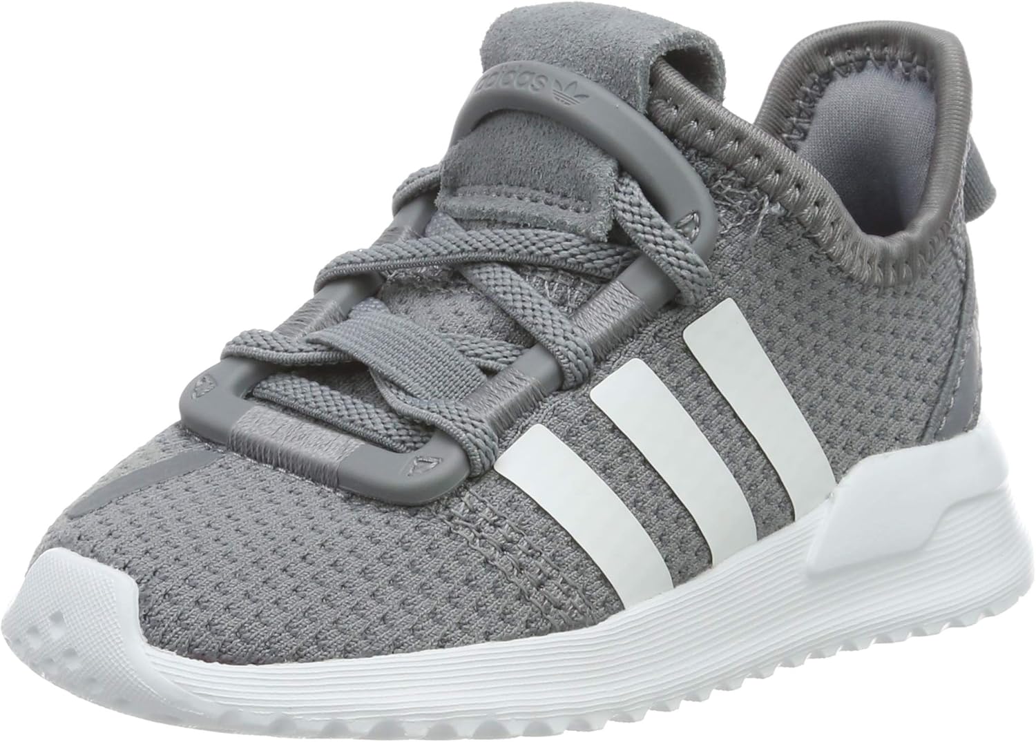 adidas Unisex Baby U_Path Run EL I Sneaker, Grau (Grey/Footwear White/Hi-Res Yellow 0), 27 EU 