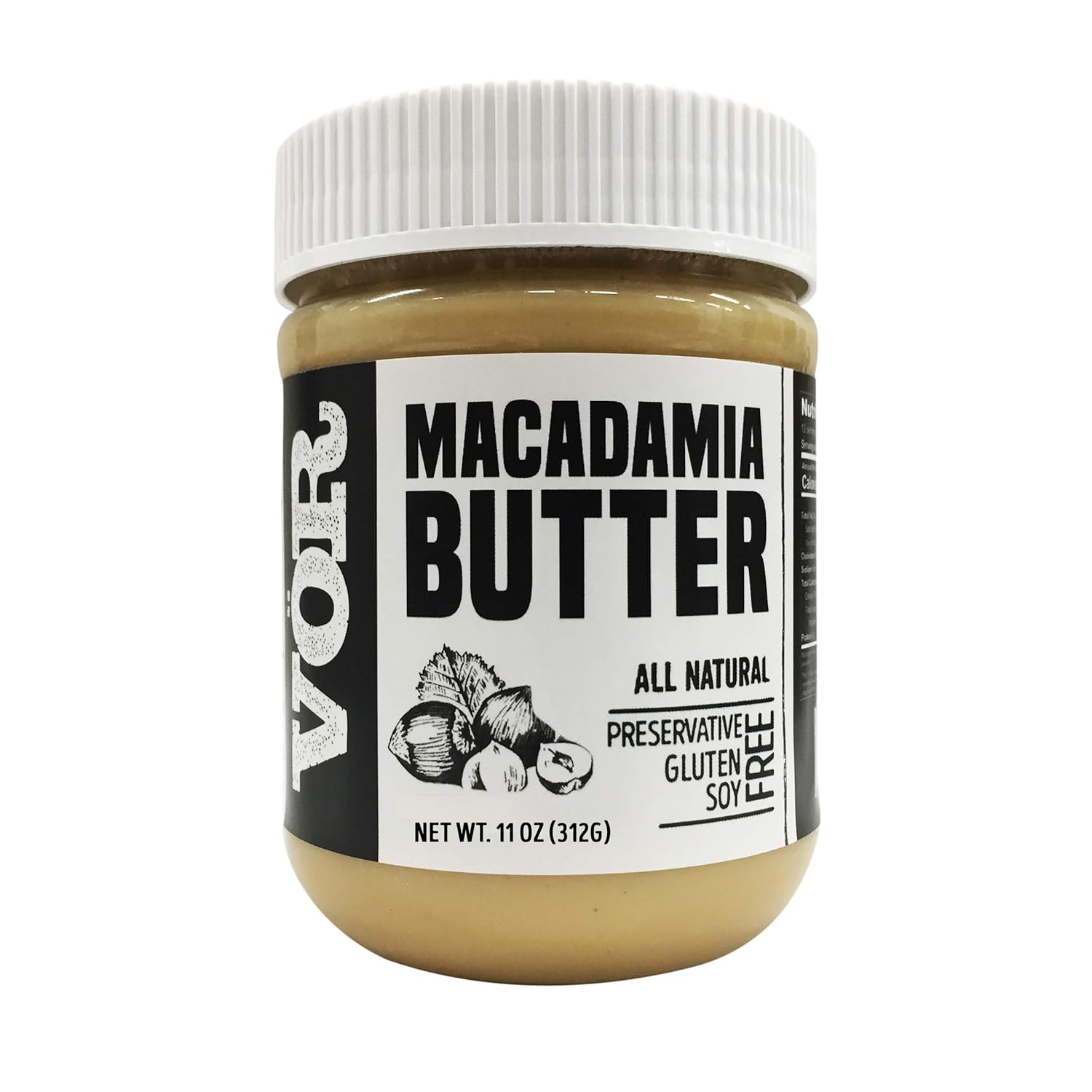 Vör Pure Macadamia Nut Butter KetoPaleoLectinfree