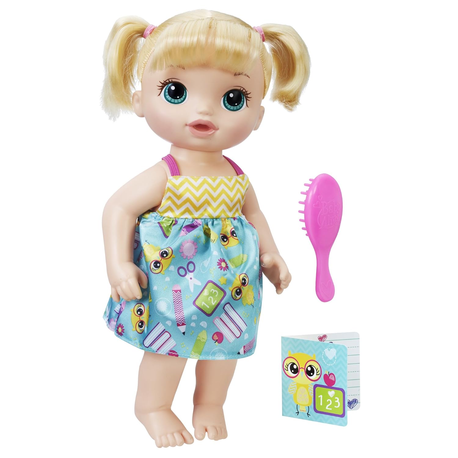 Baby Alive B7223 Ready For School Blonde Baby Doll with Outfit