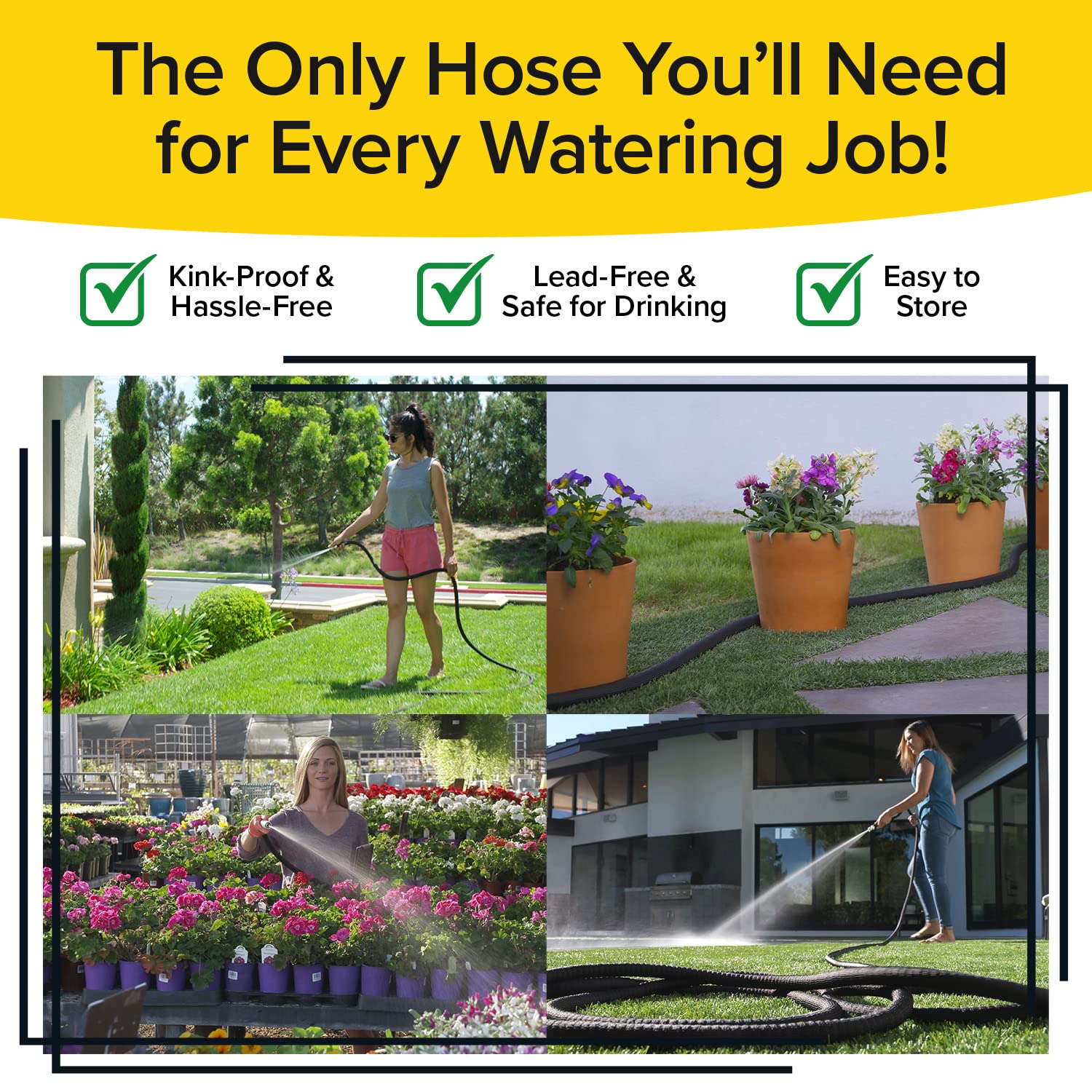 Mua Pocket Hose Silver Bullet Expandable Garden Hose, Adjustable Turbo