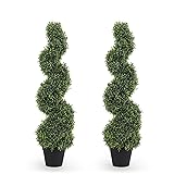 THE BLOOM TIMES 3ft Artificial Topiary Trees Set of