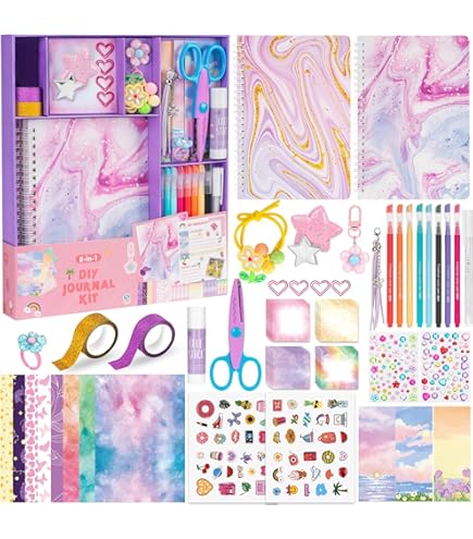 Carnet Secret - Thème Fées - Journal Intime pour Enfant - Kit de Loisirs Créatifs - Activité