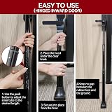 AceMining 2 Pack Security Bar for Door and Sliding Door Black view 8