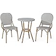 Christopher Knight Home Arthur Bistro Set, Light Brown + Bamboo