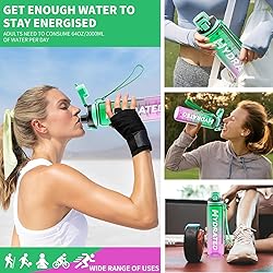 Mevoly All-New Water Bottle, 32 oz Motivational