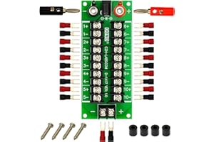OONO 20Amp 2x10 Position Barrier Terminal Block Power Distribution Module for AC DC