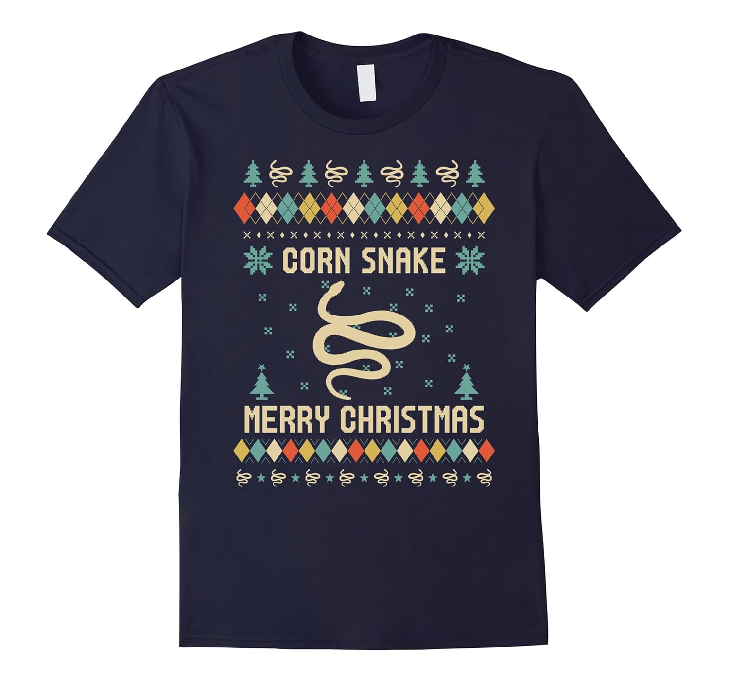 Corn Snake Christmas T-Shirt, Sweater Vintage Retro T-Shirt-ANZ