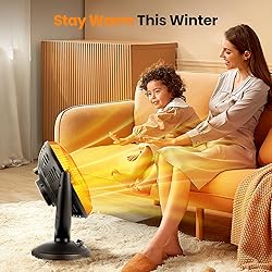 Kismile Oscillating Parabolic Space Heater with