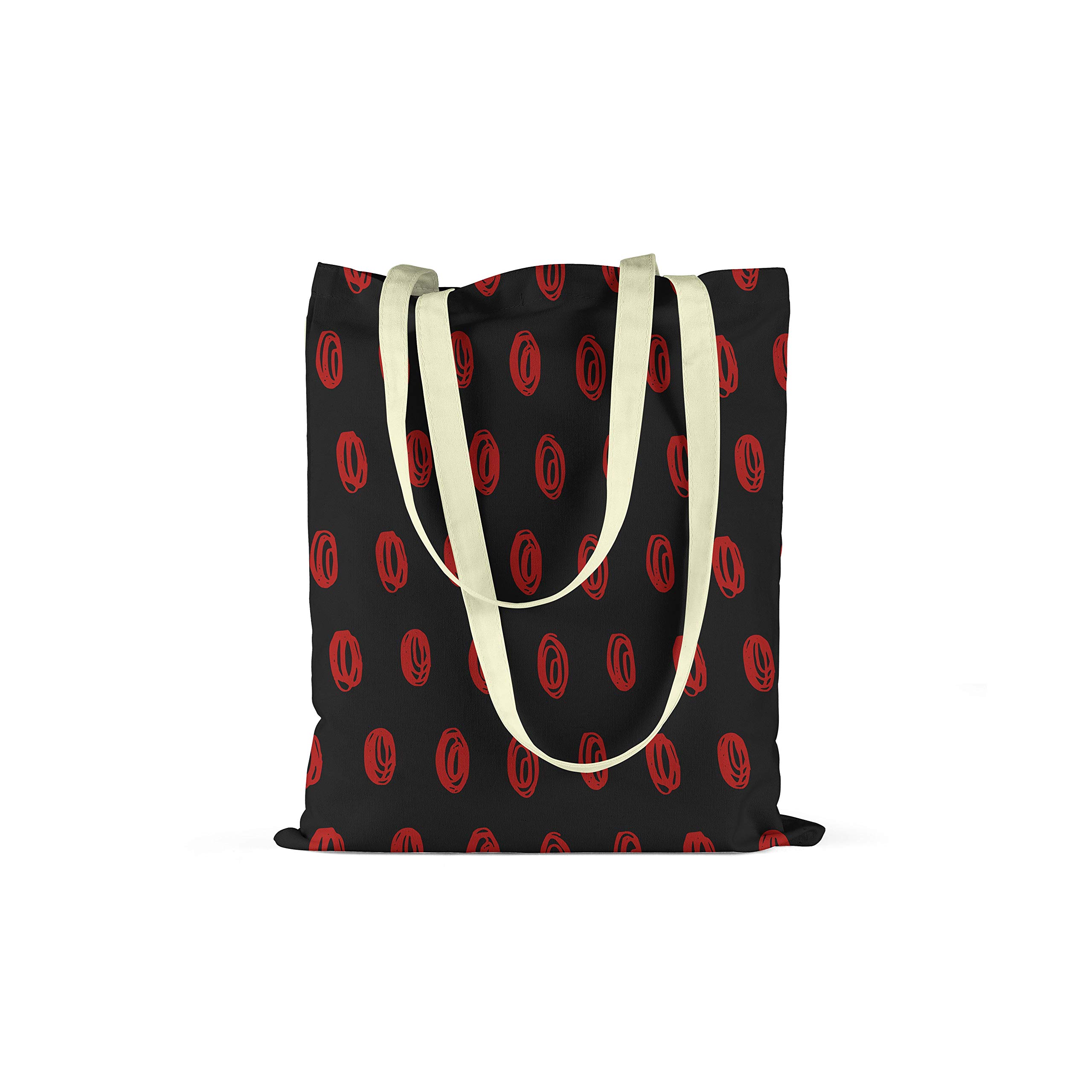 Bonamaison Printed Tote Bag, Reusable Grocery Bag, Shopping Bag, Machine Washable, Foldable, Canvas Cloth Bag with Handles, Size: 34x40 Cm