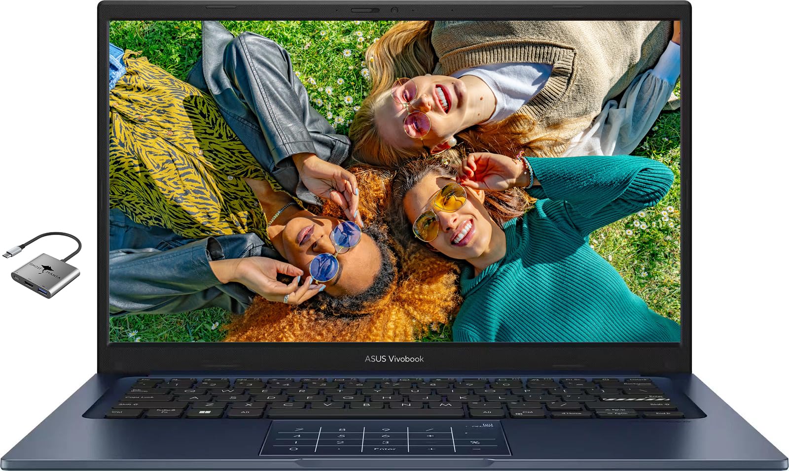 Portátil ASUS Vivobook FHD de 14" para estudiantes, negocios, hogar, escuela, Intel Core i5 (Beat i7-1250U) - 24 GB de RAM, 1 TB SSD, cámara web privada Windows 11 con accesorios