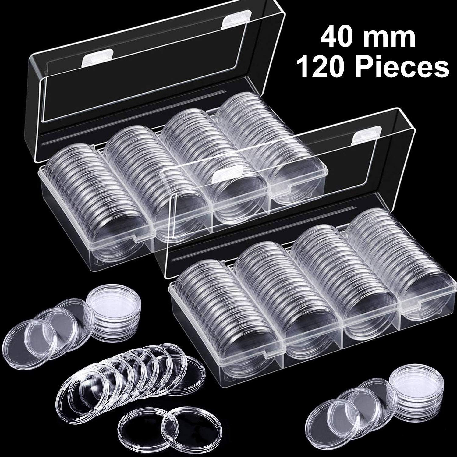 40 mm Silver Eagles Coin Capsules Coin Case Coin Holder Storage