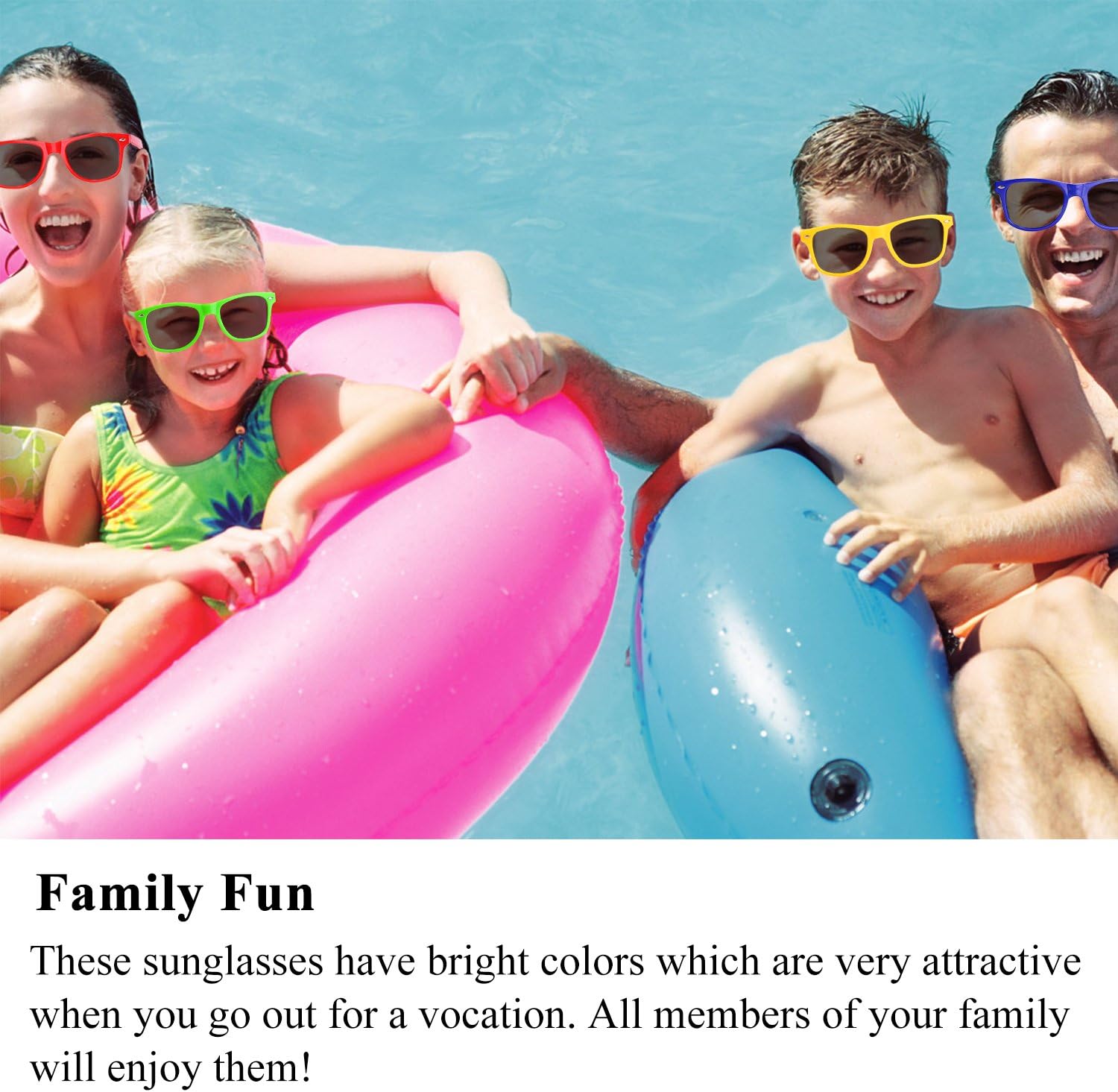 Party Sunglasses for Kids with UV400 Protection Eyewear Neon Sunglasses For Boys,Girls - Great Gift for Party Favors, Birthday Party and Outdoor Activity（ 12 Pack ）: Toys & Games