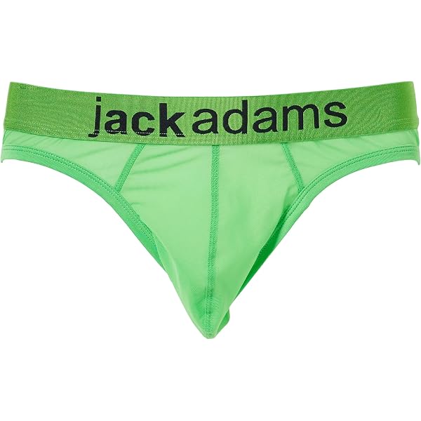 Jack Adams Herren Breeze Mesh Swim Brief - Durchsichtiger Netzstoff, Tiefe Taille, Elastischer Bund | Sehr Freizügige Badeshorts