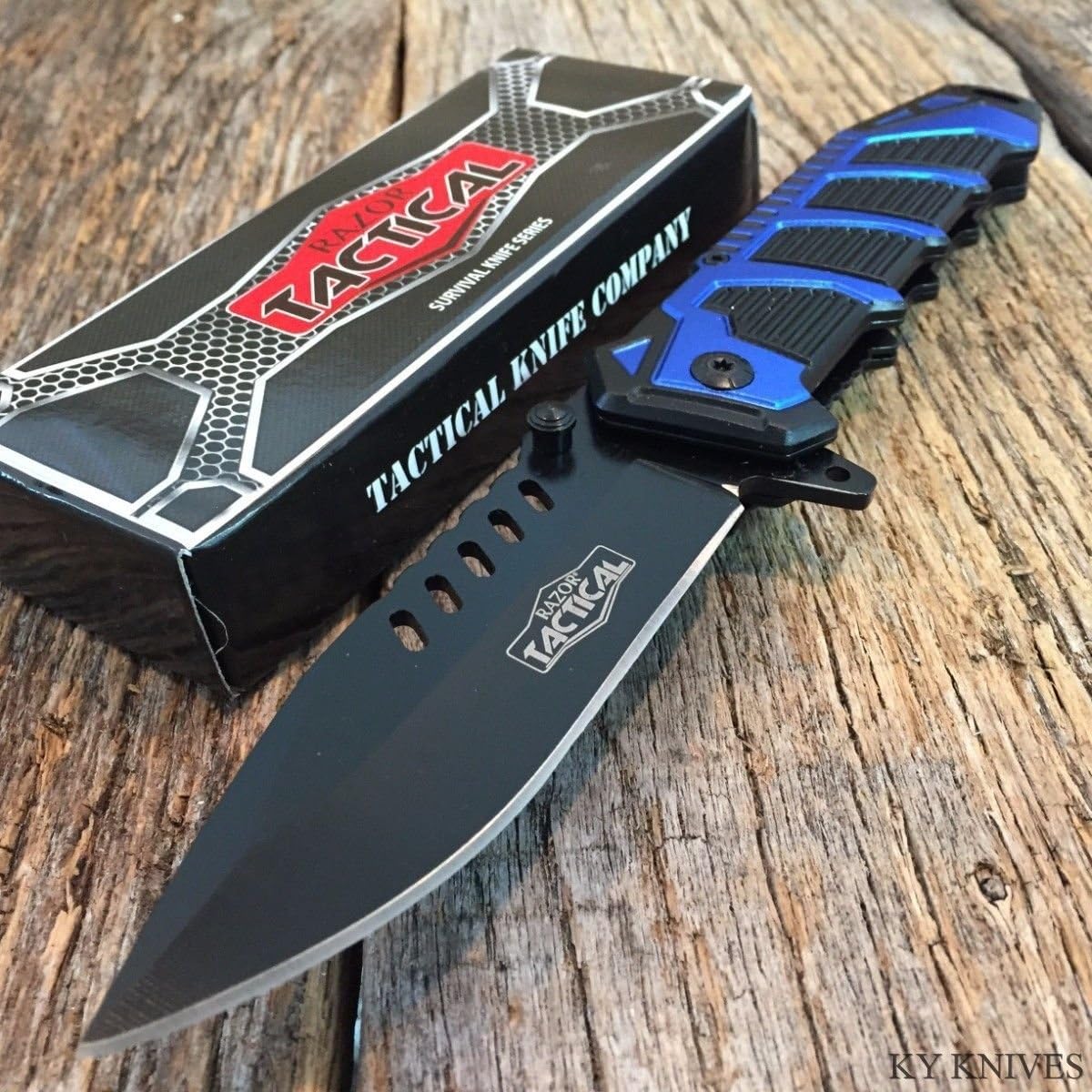 RAZOR TACTICAL G`STORE 8.5" Spring Assisted Open TACTICAL Rescue Pocket Knife