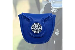 Classic Blade and Mallet Putter Headcovers with Madson Golf Cart Magnet for Secure Positioning and Quick Access, Protective PU Leather Head Covers, Magnetic Golf Accessories