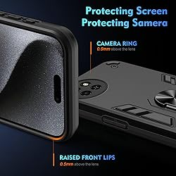 vbsyuwsa Compatible with itel S23 4G Case,Tempered