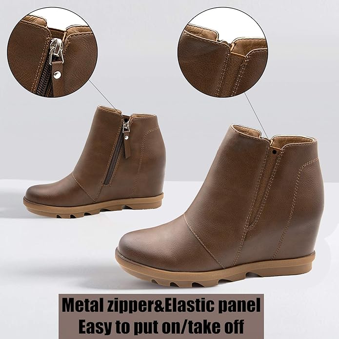 Athlefit Wedge Booties Womens Hidden