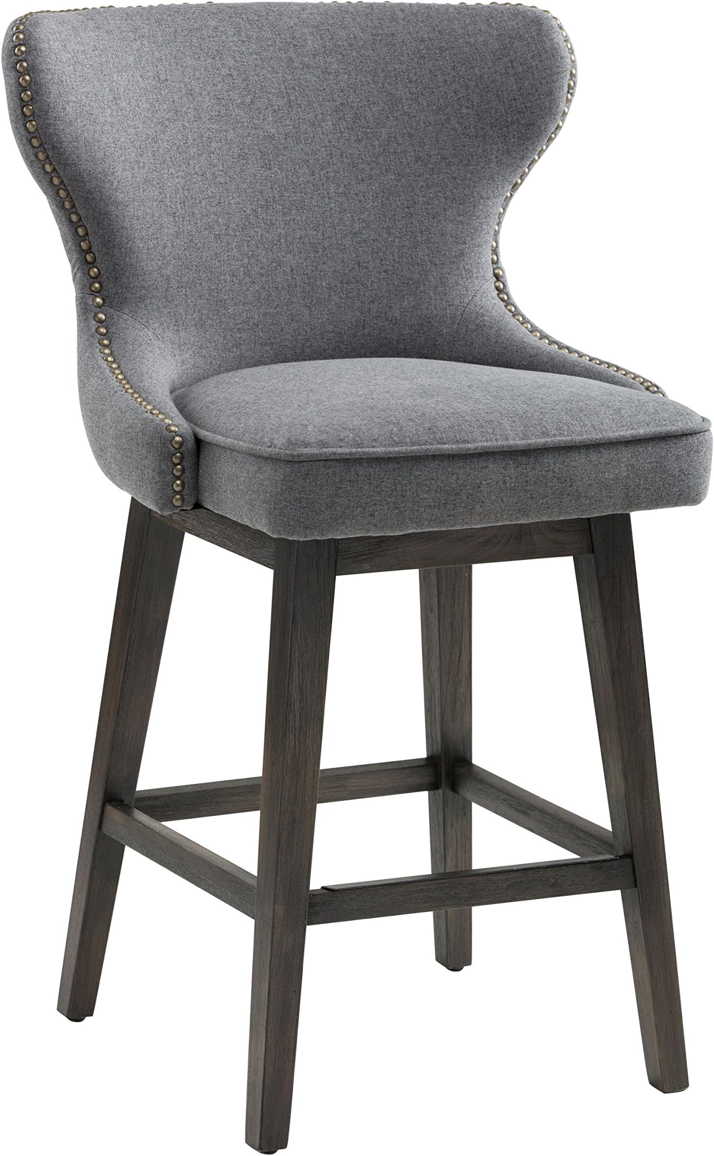 Sunpan Modern 5West Counter Stools, Dark Grey Fabric